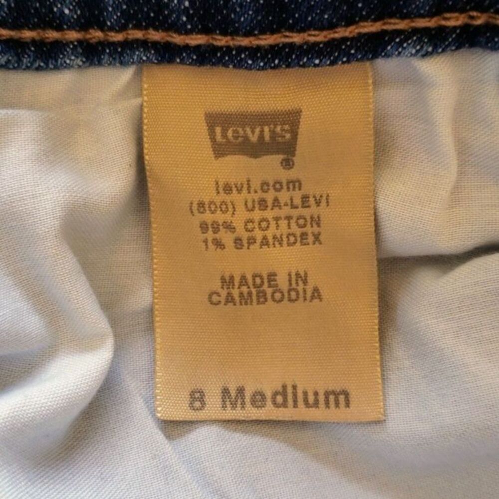 Levi's 545 Low Rise Bootcut Jeans Blue Wash Size 8 Medium Y2K Denim - Picture 8 of 9